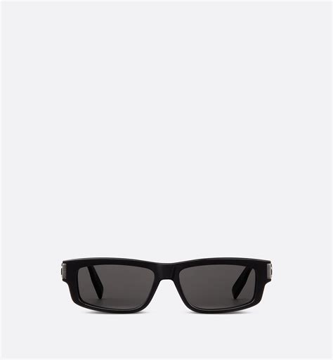 shinny black dior sunglasses|CD Icon S2I Black Rectangular Sunglasses .